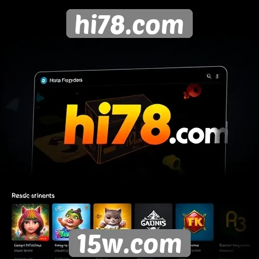 Recursos e funcionalidades do site hi78.com